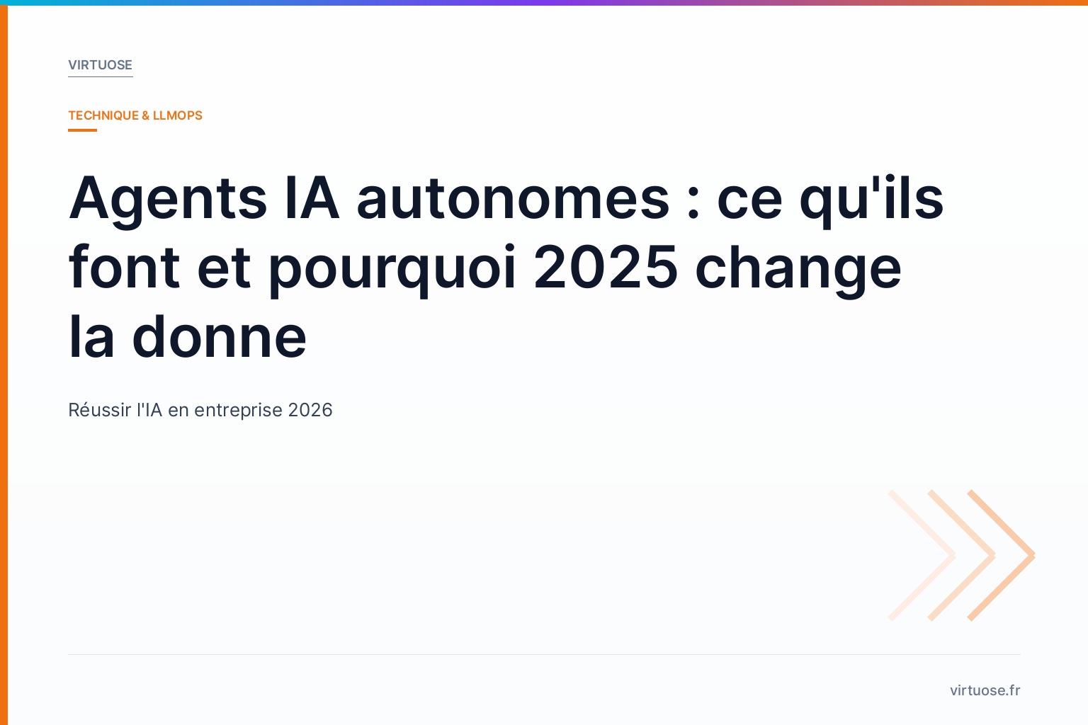 Agents IA autonomes : comprendre le basculement 2025